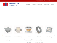 Tablet Screenshot of macroflex.sk